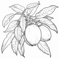 mango color by number