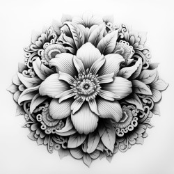 ein mandala mit einem strandbild