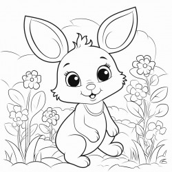 rabbit in garden