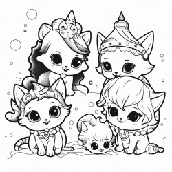 unicorn kitten puppy leopard mermaid