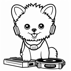 pomeranian dog dj