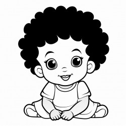 black 1 year old girl