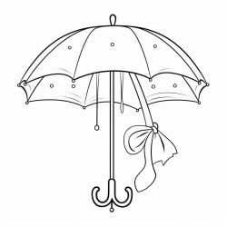 umbrella with bow