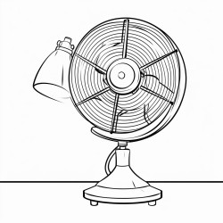 vintage desk fan