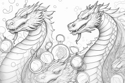 three dragonets getting olympic medals