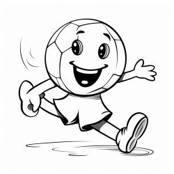 a pumpkin kicking a soccer a ball