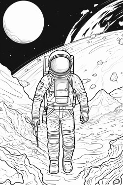 astronauts on planet mars