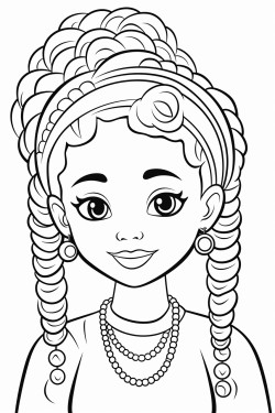 black girl braids with beads