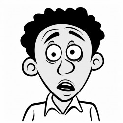 confused african man