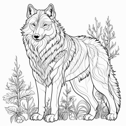 utonagan animal full body create for colouring pages