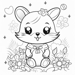 cute simple coloring page