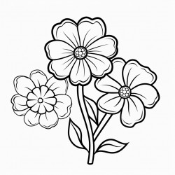 flower página para colorear