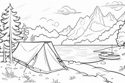 camp somerset coloring page