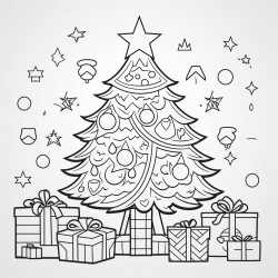 christmas coloring page for adults