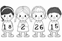 crear con numeros para coloriar