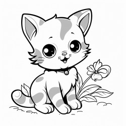 kitten playing