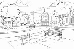 landscape photo of a park