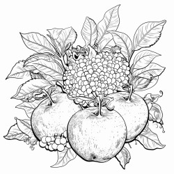 apples and pomegranate