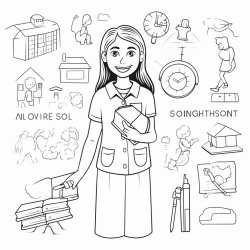school school worker and description of what social workers do in english