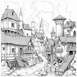 a fire kingdoms village