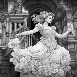 fireplace dancer cartoon