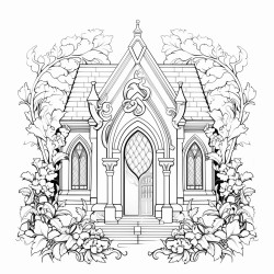 filligree art neuveau chapel in the garden