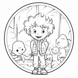 inner child in mirror across from adult