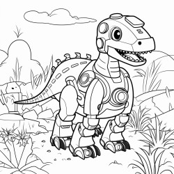 robots finding dinosaurs
