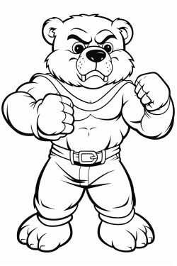 fierce bears in football uniforms