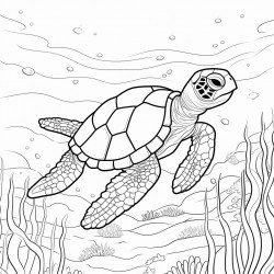 turtle under the sea