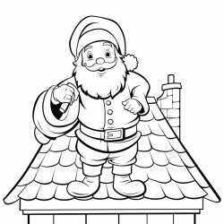 happy father xmas on top of a roof