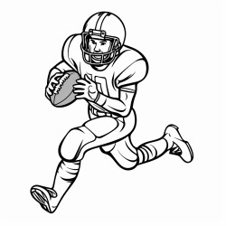 a quarterback throwing a football