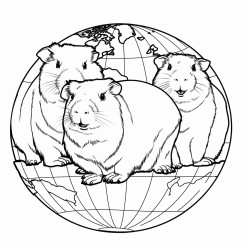 guinea pigs traveling from south america to north america