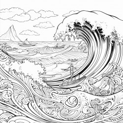 ocean with teens surfing