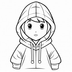 a kid in a hood
