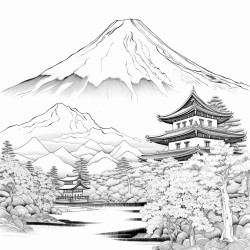 mount fuji in japan