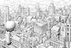 a city with wealth high employment traffic pollution and overcrowding