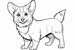 cute cartoon corgi