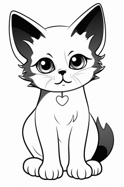 a cute tuxedo cat