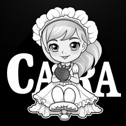 the name cianna in capital letters with a strawberry theme