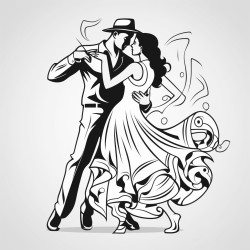 vector designs cut files couple of salsa dancers