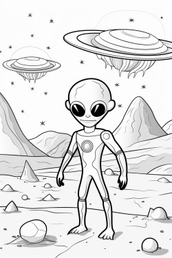 alien creatures on a planet