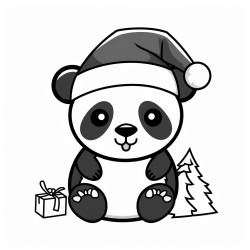 Christmas panda