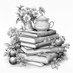 tea and books