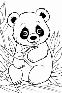 panda that eats leaves