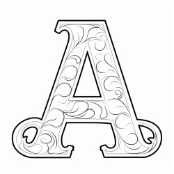trace the letter a