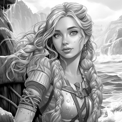 a elf girl who is water themes with water powers
