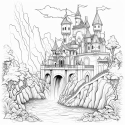 a fantasy water themed casle