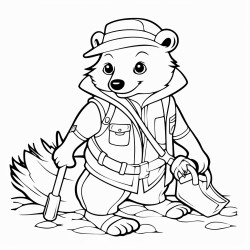 archaeologist badger