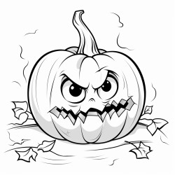 a pumpkin having a bad dream of pumpkin stew